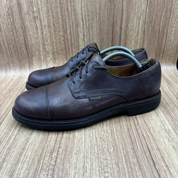 Mephisto Melchior Air Relax Derby Dress Shoes Brown Leather Cap Toe  Size 10 - Picture 3 of 10